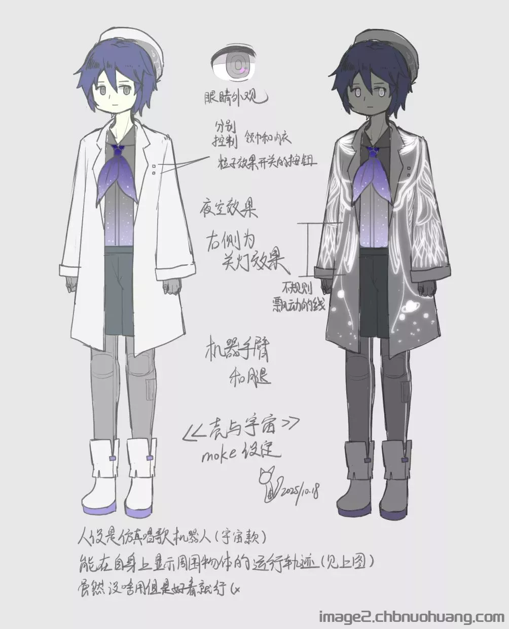 《壳与宇宙》人设图